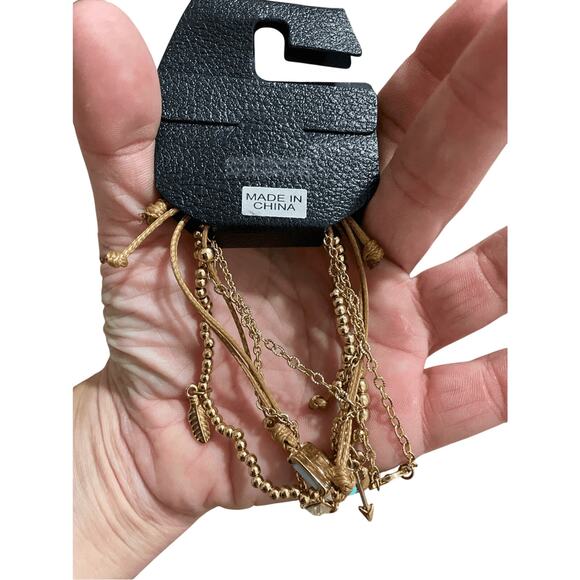 NWT Bangle Gold Mythical Bundle of Charmed Bracelets Western Boho Fairy Jewlery - Picture 2 of 6